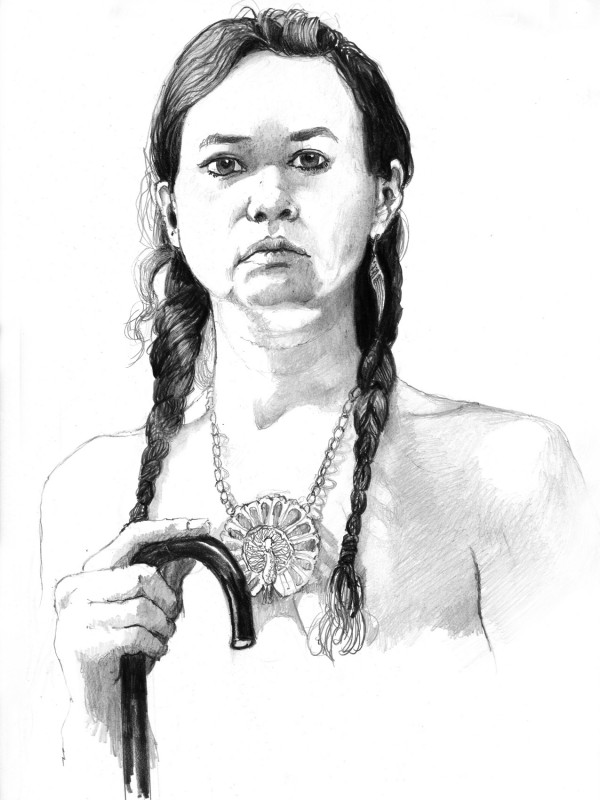 Kelsy Pencil Portrait from Life by Alan Blavins