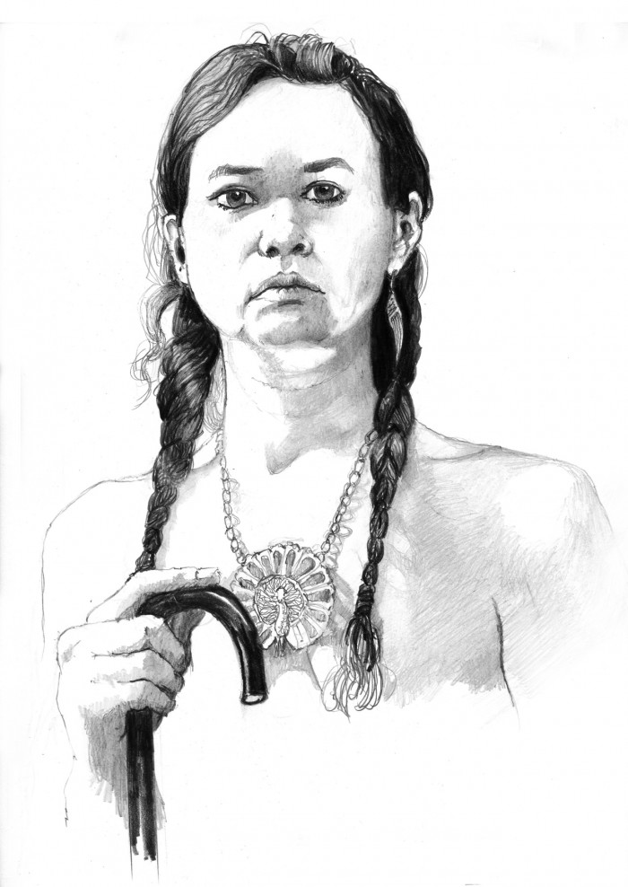 Kelsy Pencil Portrait from Life by Alan Blavins