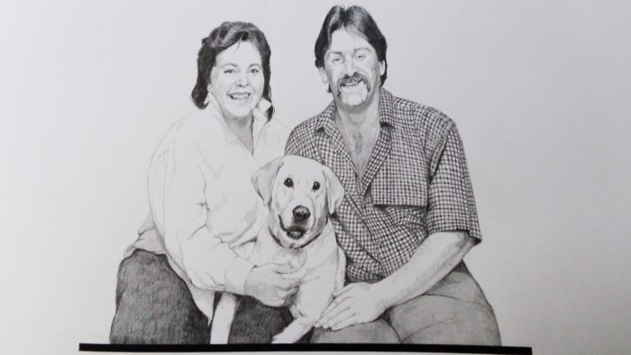 family and dog